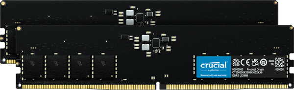 Crucial DDR5 UDIMM 16GB 32GB Kit 2 Image