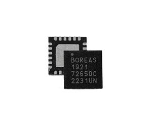 Boréas' BOS1921, a tiny piezo driver for piezo haptic trackpads, is available in QFN