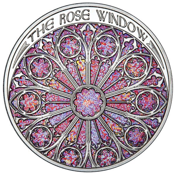The Rose Window - Round:

The Colored Light Collection - Osborne Mint

Crafted from the influence of dozens of stained glass windows from around the world, this rose window is the pinnacle of beauty.  With its colors of pink, violet and blue dancing in the light, the depth and detail of this masterpiece is captivating.  

For more information on Osborne Mint visit our newly redesigned website at www.OsborneMint.com. #OsborneMint 

