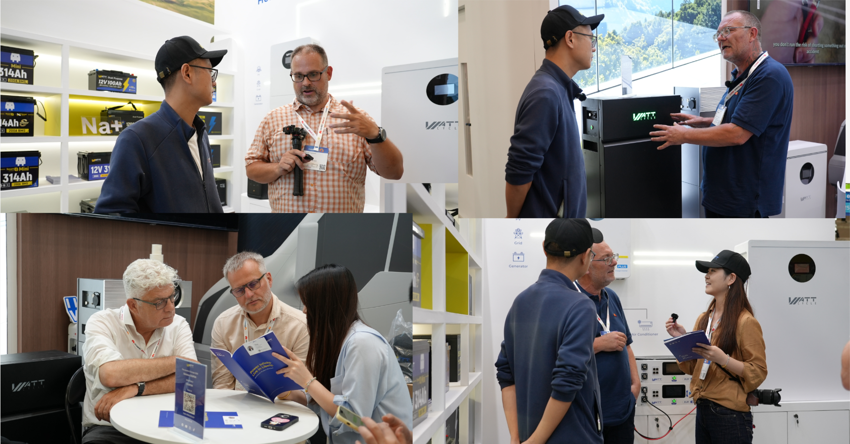 WattCycle CEO Talks with Creators and Visitors at the Exhibition