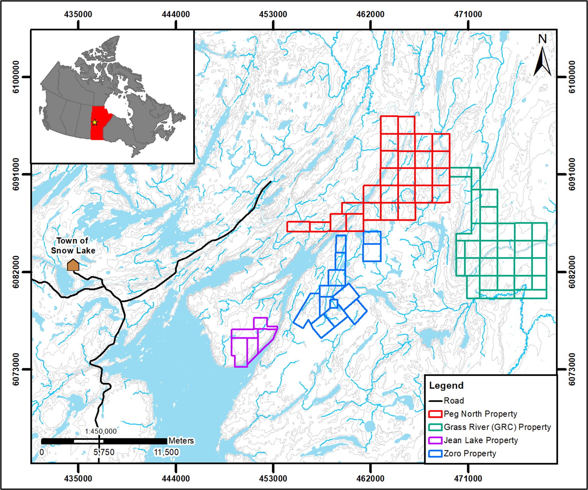 Foremost Lithium’s Lithium Lane Claim Map