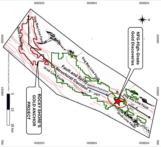 Map 5 - Fault and Splay Structural Corridor Map