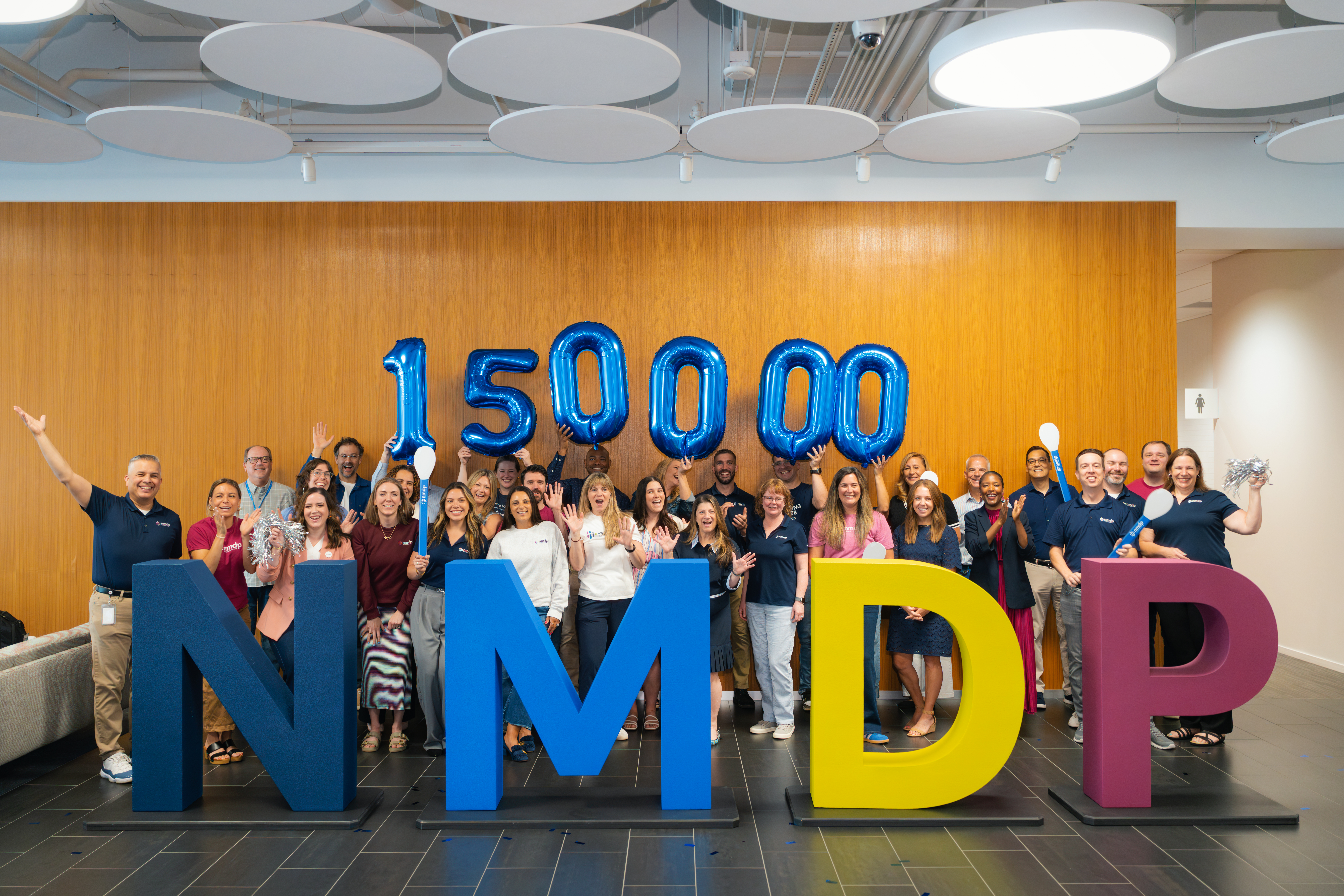 NMDP Celebrates Milestone: NMDP celebrates milestone 150,000th transplant at their downtown office on Tuesday, June 2, 2026.