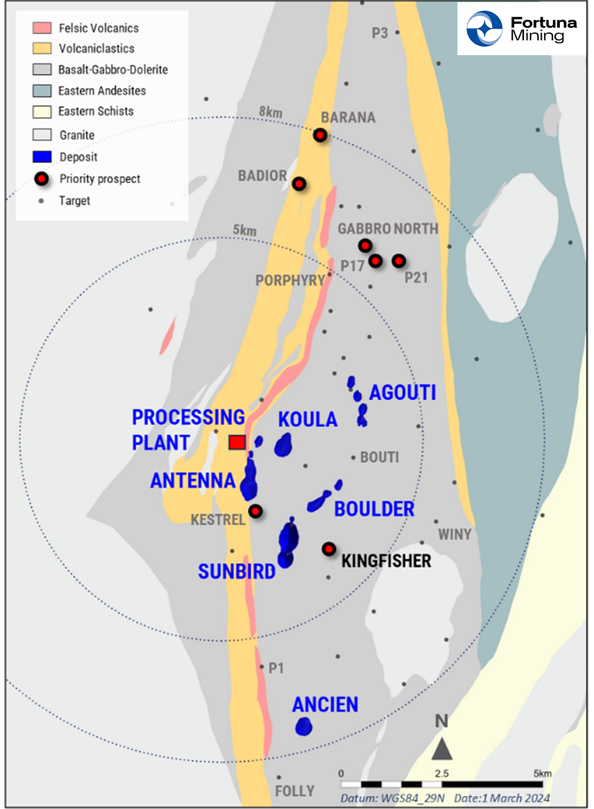 Figure 1: Location of the Kingfisher prospect