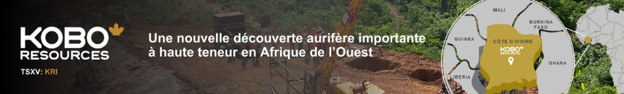 Une nouvelle découverte aurifère importante à haute teneur en Afrique de l'Ouest