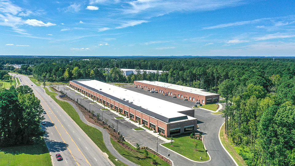 Merritt TW Crossing aerial photo of buildings 2 and 3