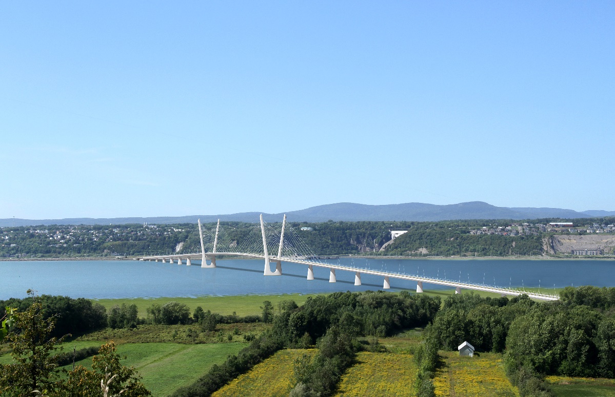 Île d'Orléans Bridge, Québec, Canada