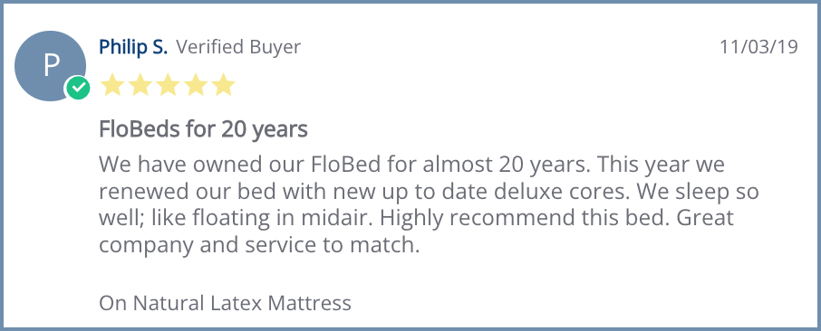 FloBeds for 20 Years