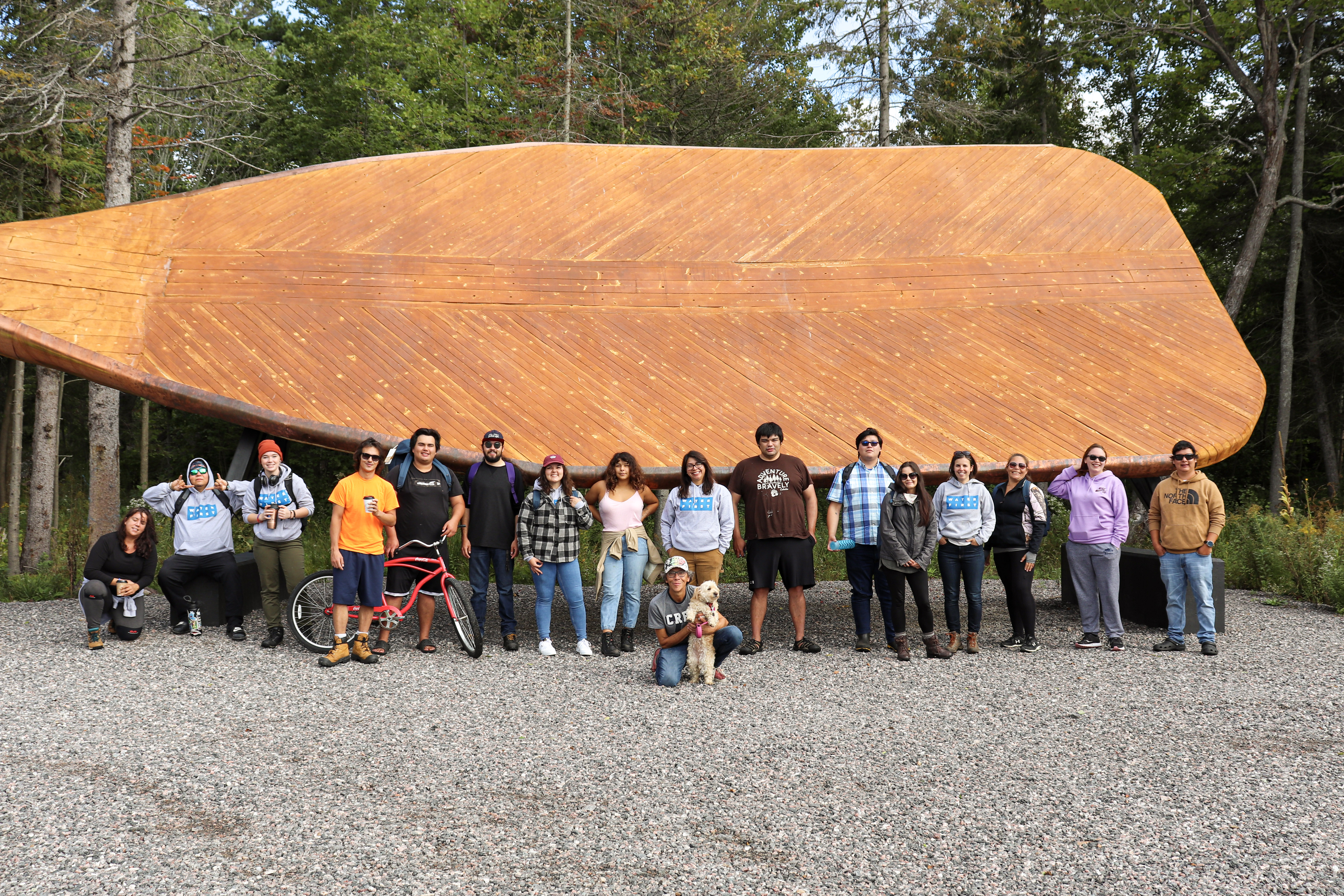 Trainees and instructors in the Water First Internship during a week of source water quality training