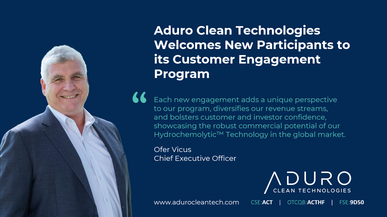 Aduro Welcomes New Customer Engagement Participants