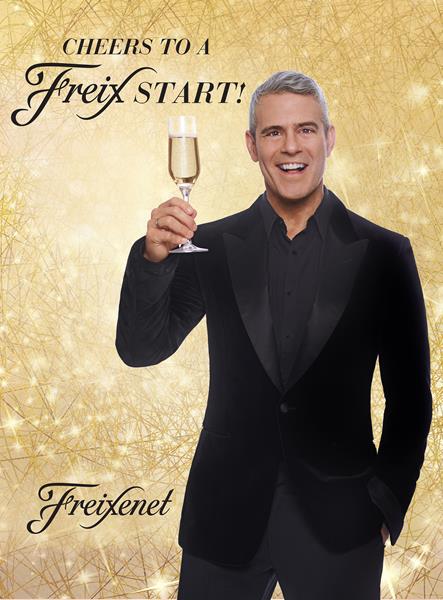 Cheers to a FreixSTART with Freixenet and Andy Cohen!