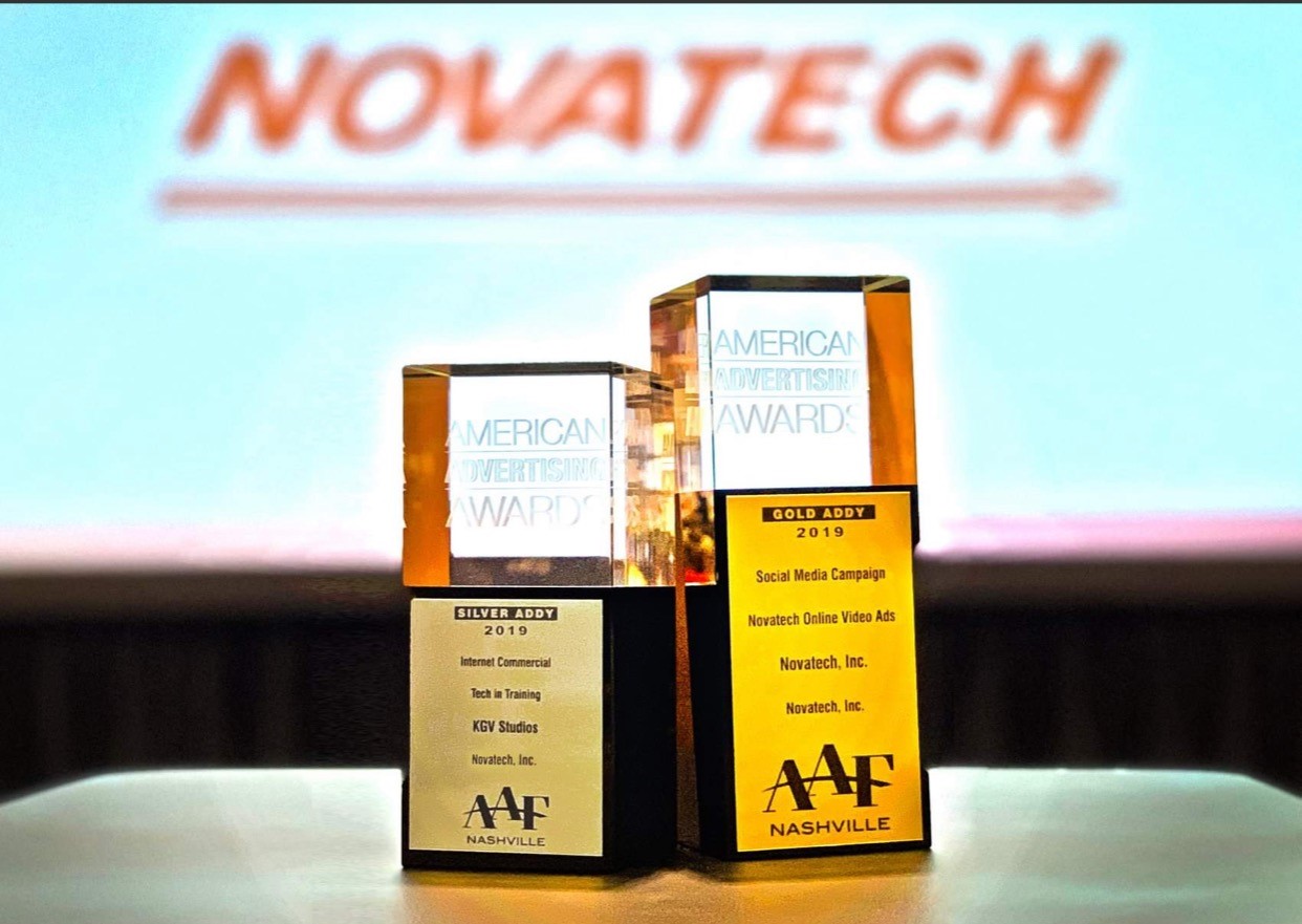 Novatech, Inc. was recently honored by the American Advertising Federation (AAF), Nashville Chapter, with a Gold and Silver ADDY for Video and Social Media at the 54th Annual American Advertising Awards.