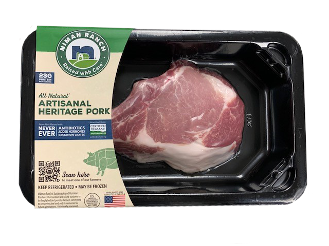 The Cryovac Darfresh® Tray packaging provides a hermetic seal completely surrounding the pork to preserve color, flavor and product integrity. 