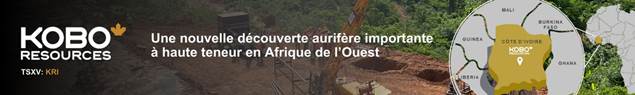 Une nouvelle découverte aurifère importante à haute teneur en Afrique de l'Ouest