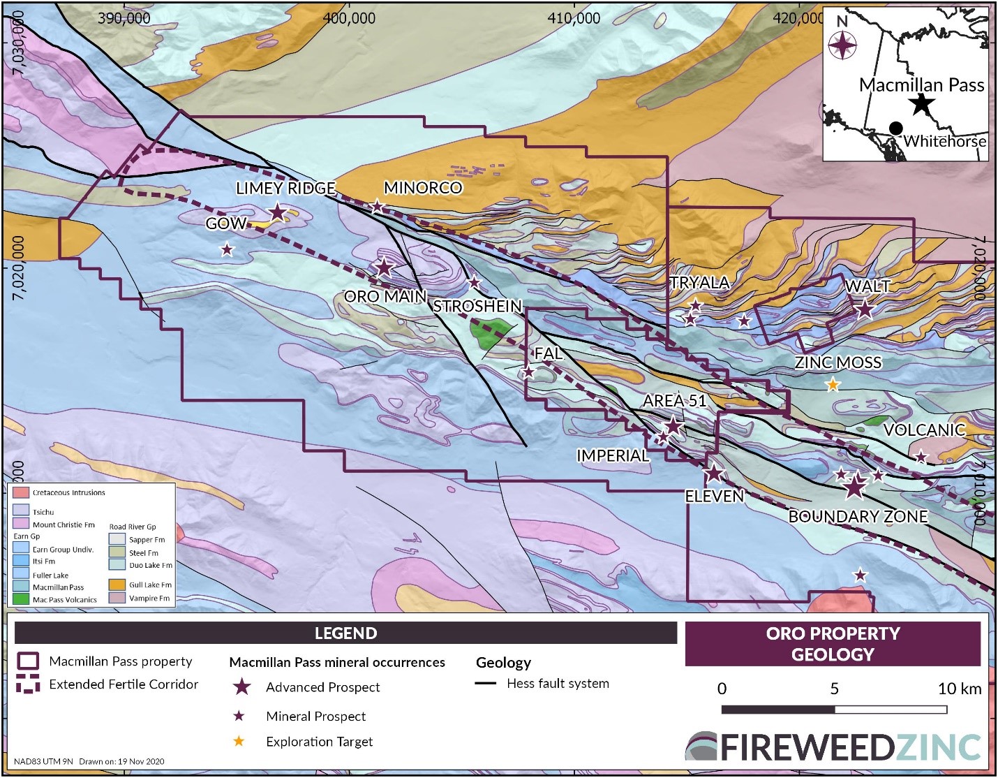 ORO PROPERTY GEOLOGY