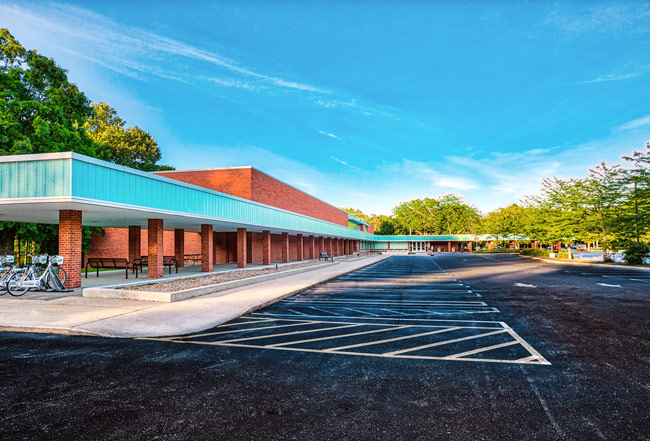 Grace A. Dow Memorial Library, Midland, MI by WTA Architects. Photo by Moreau Visuals.