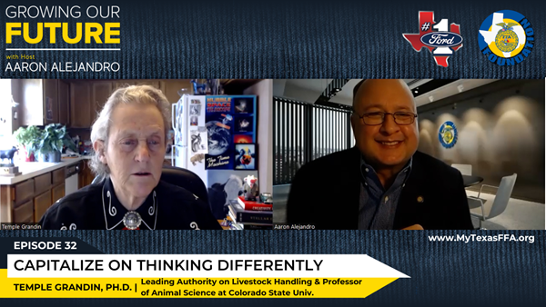 Dr. Temple Grandin interviewed by ‘Growing Our Future’ Host Aaron Alejandro