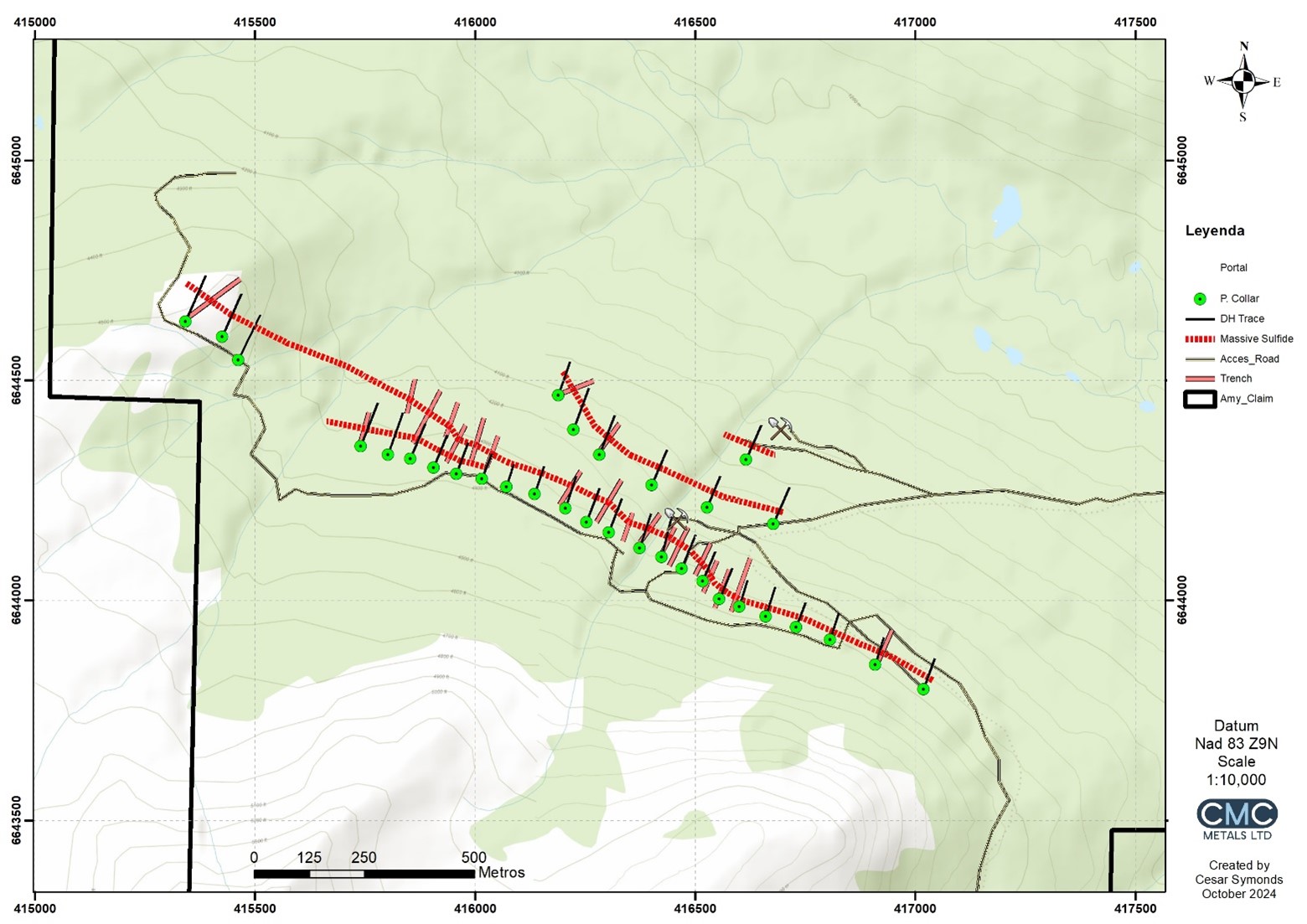 Proposed Drill Program – Amy Property