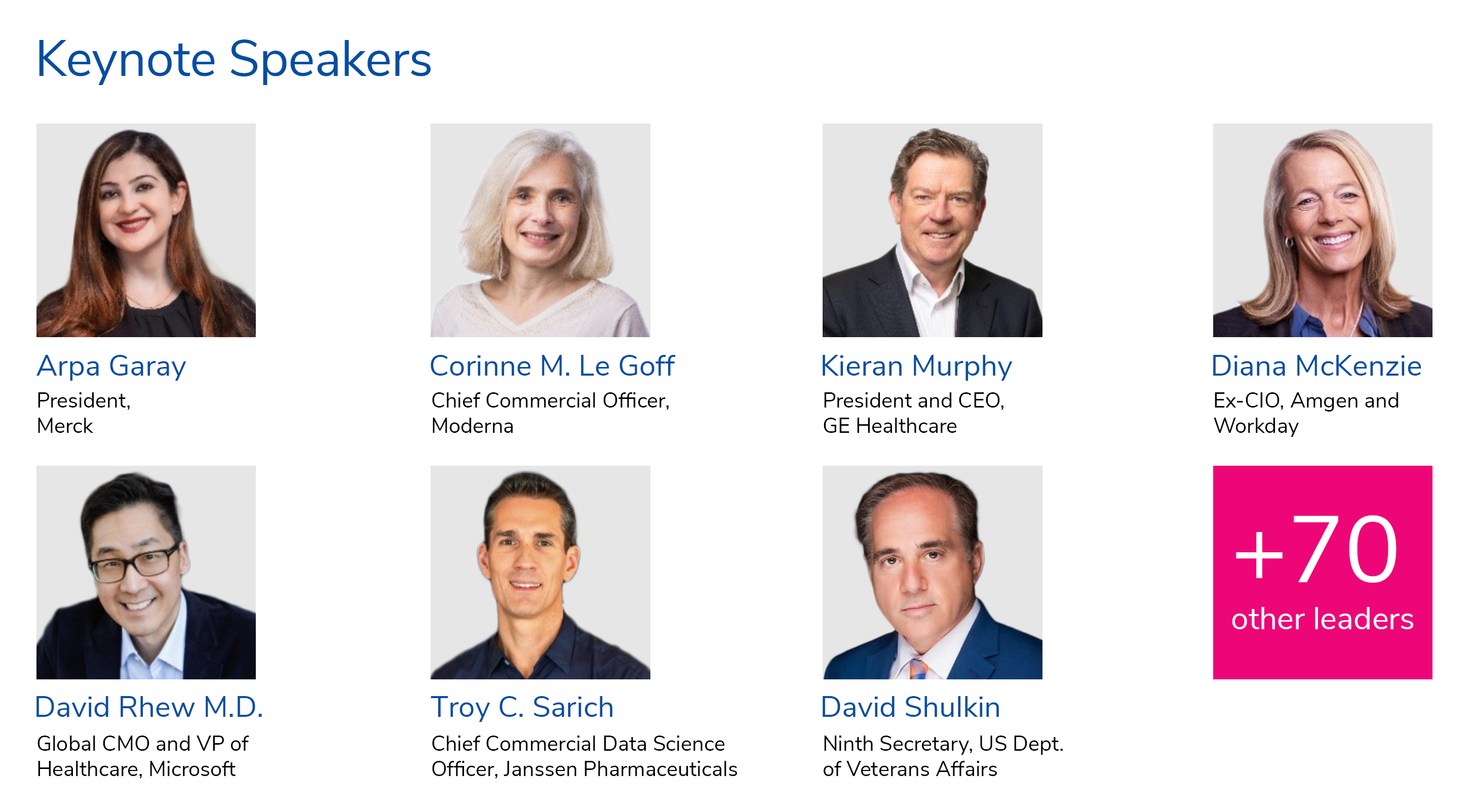 Keynote Speakers: Indegene Digital Summit 2021 - Keynote Speakers