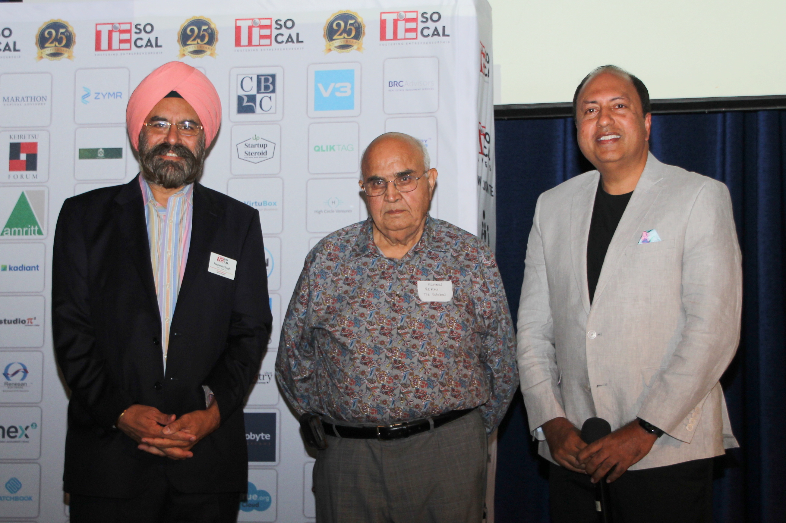 Navneet Chugh, Kanwal Rekhi and B J Arun at the launch