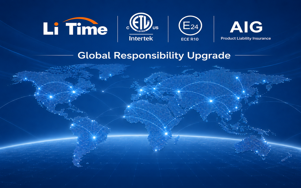 LiTime Strengthens Global Responsibility Framework with ETL, E-Mark Certifications, and AIG Liability Coverage
