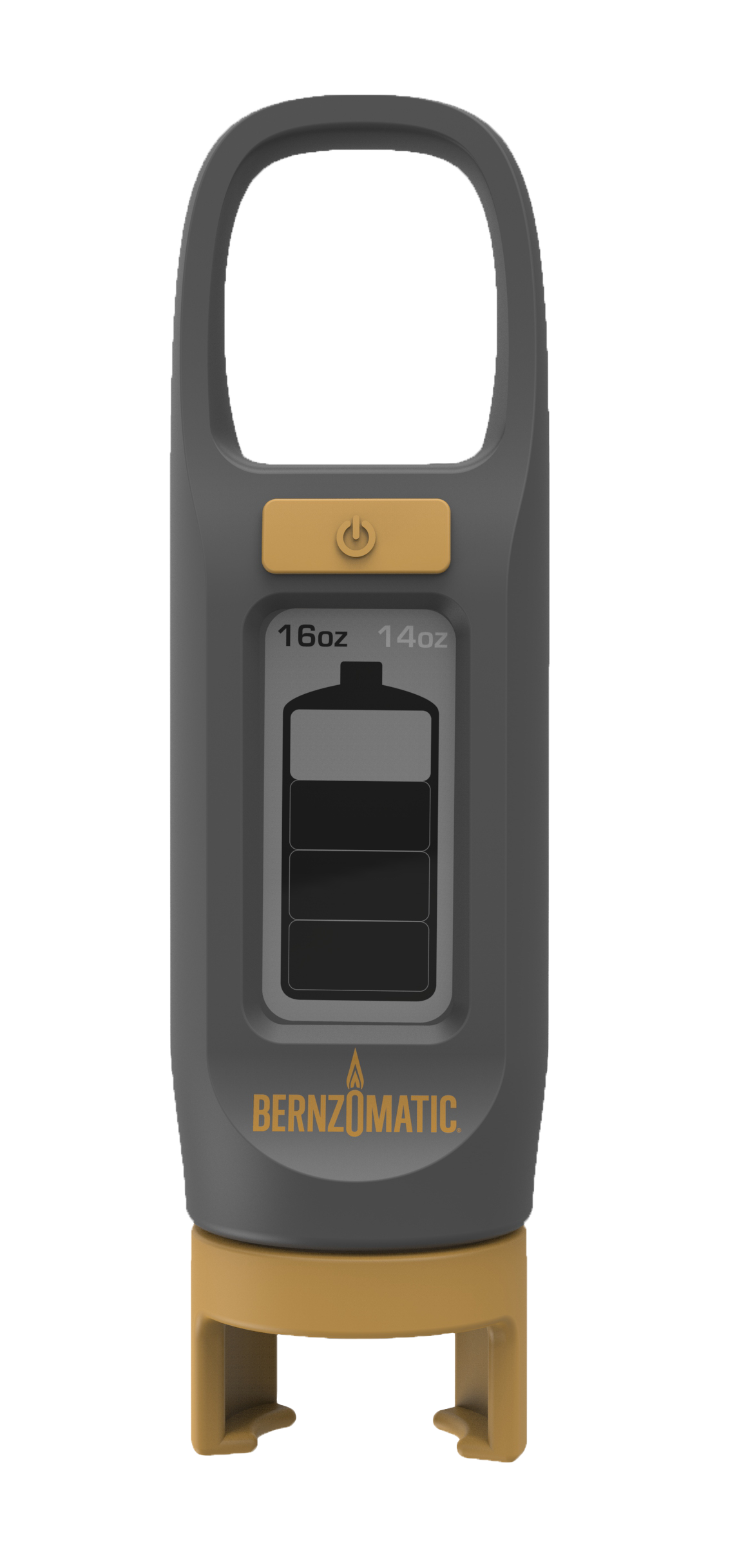 Measures the amount of fuel remaining in 14 oz. or 16 oz. cylinders.