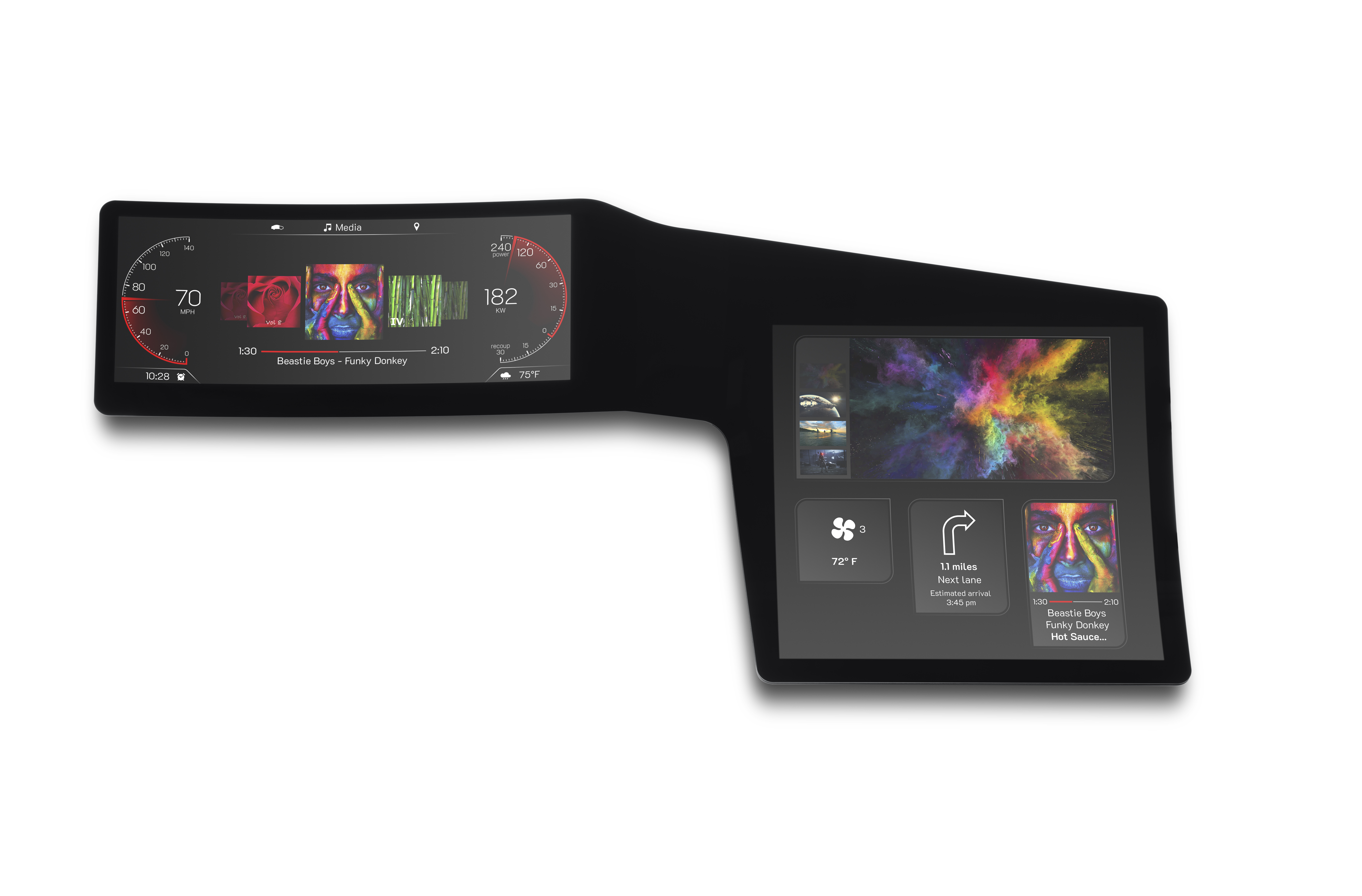 Visteon’s Flexible Rotating Glass Cockpit