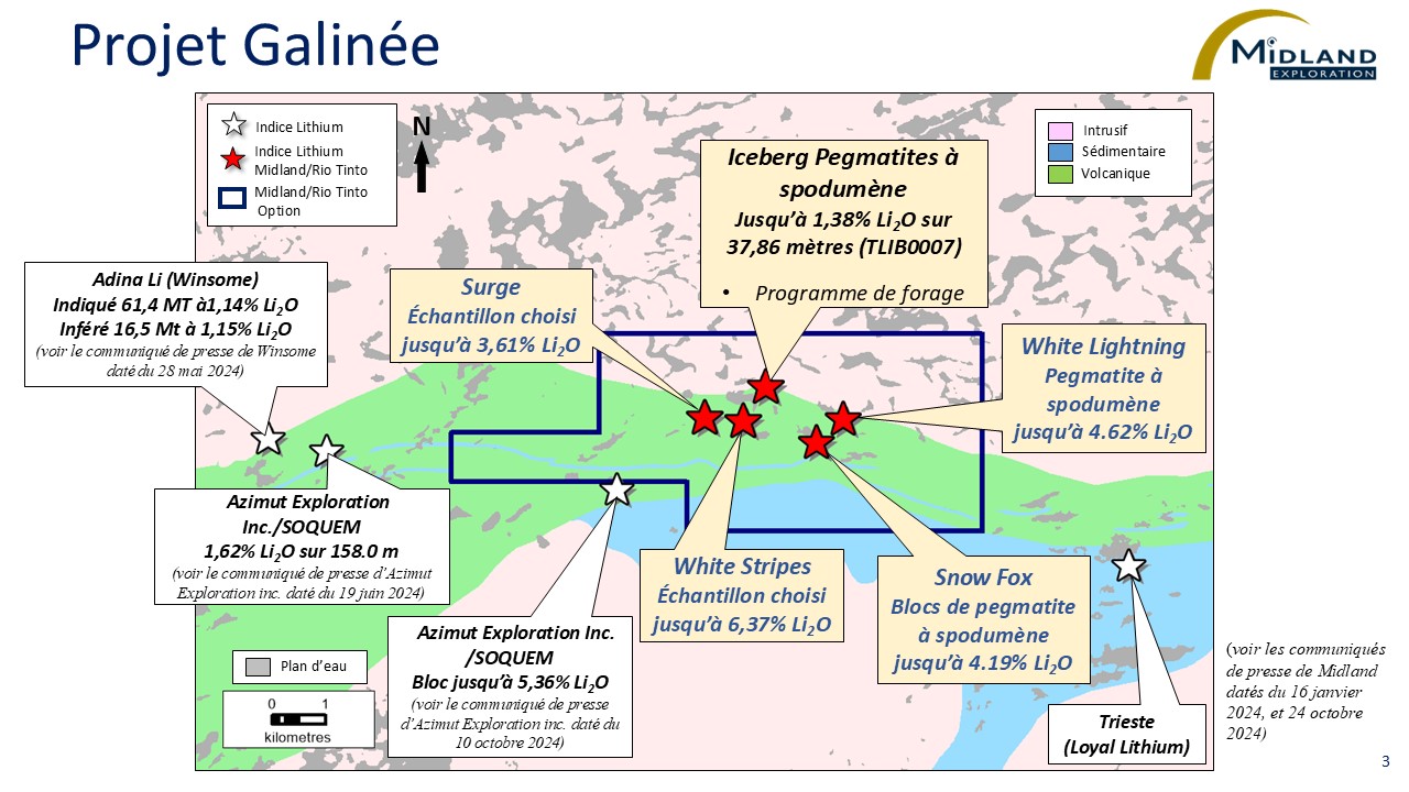 Figure 3 Projet Galinée