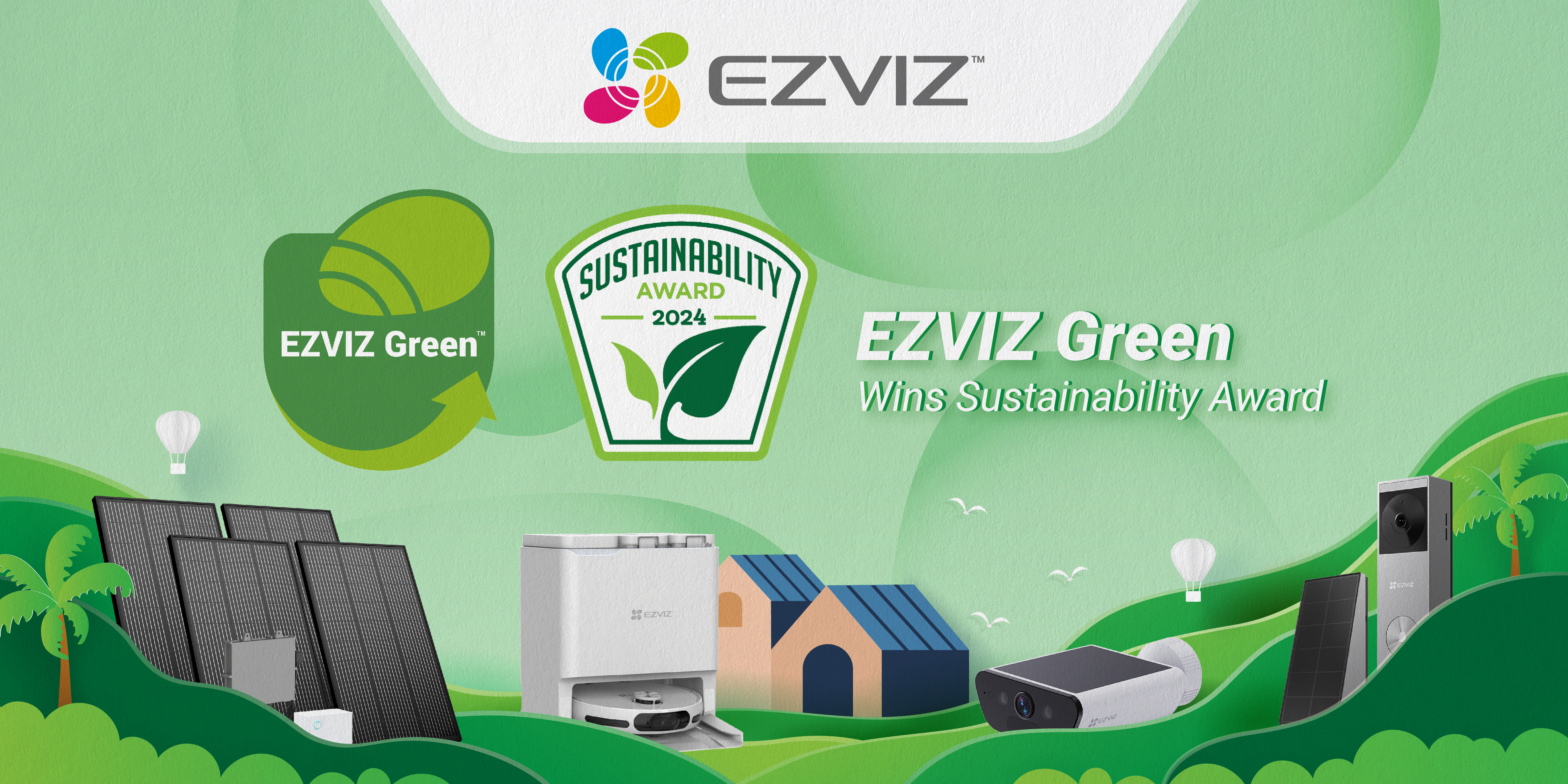 EZVIZ wins the 2024 Sustainability Award, with EZVIZ Green being selected as the Sustainability Initiative of the Year!