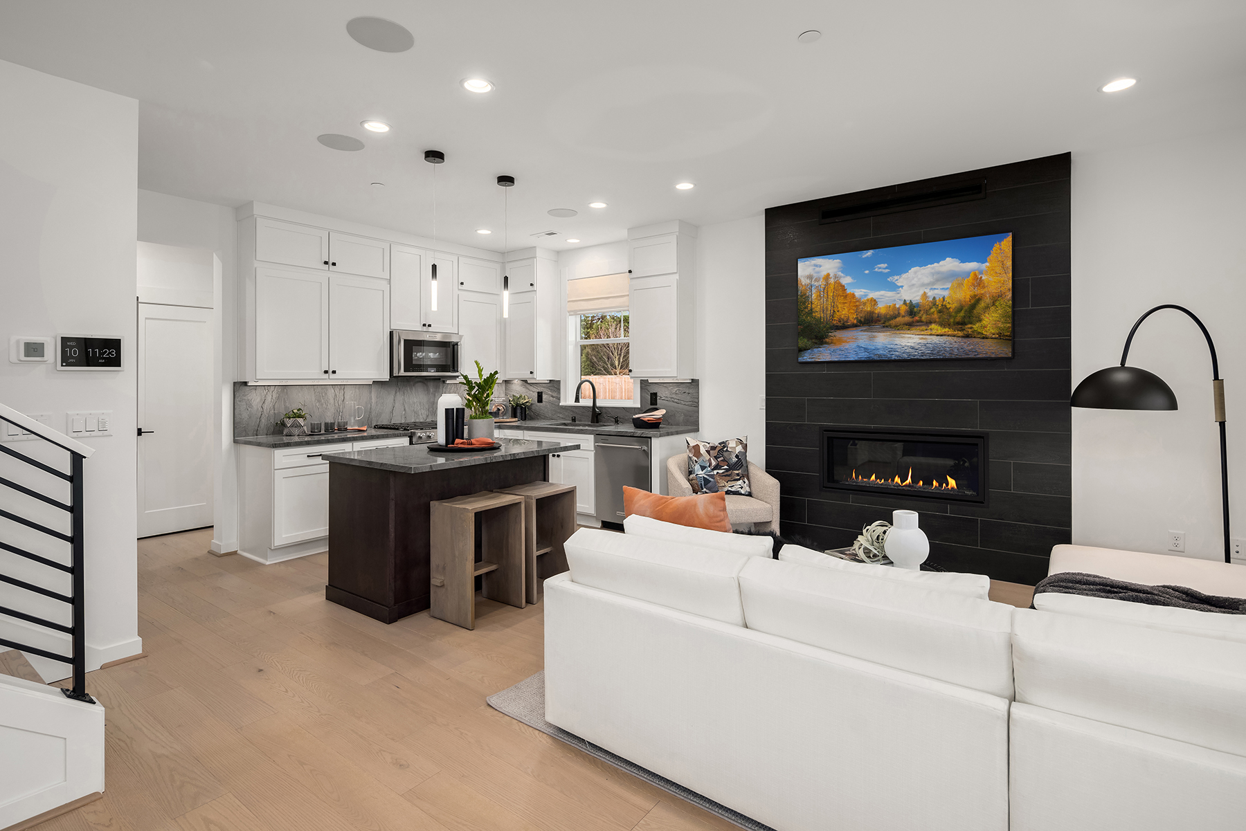 "With the grand opening of our professionally decorated Dewberry model home at Centre Cottages, home buyers have the opportunity to experience the luxury, comfort, and unique design elements that set these Toll Brothers homes apart," said Kelley Moldstad, Group President of Toll Brothers in Washington and Oregon.
