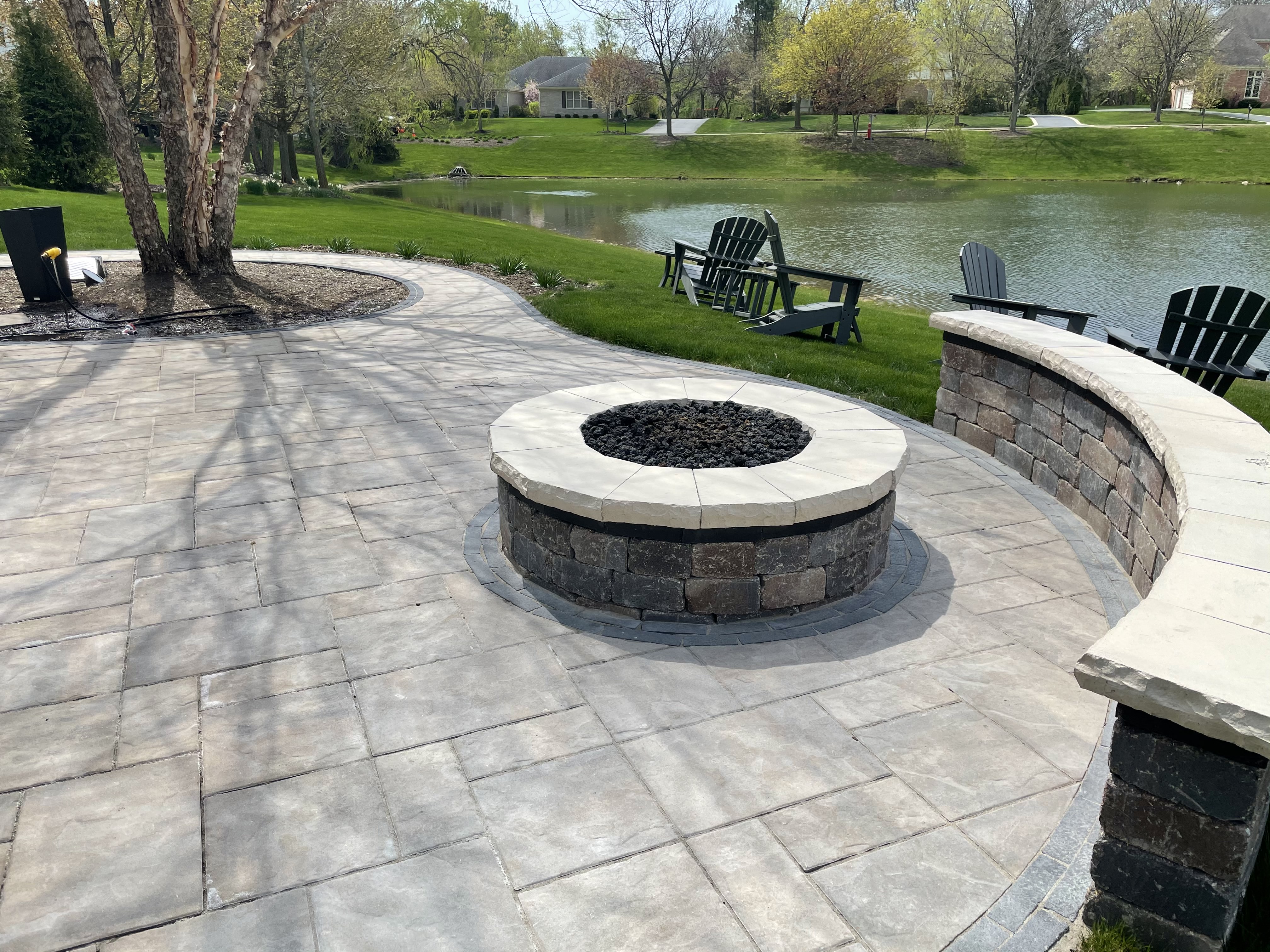 Patio and new fire-pit