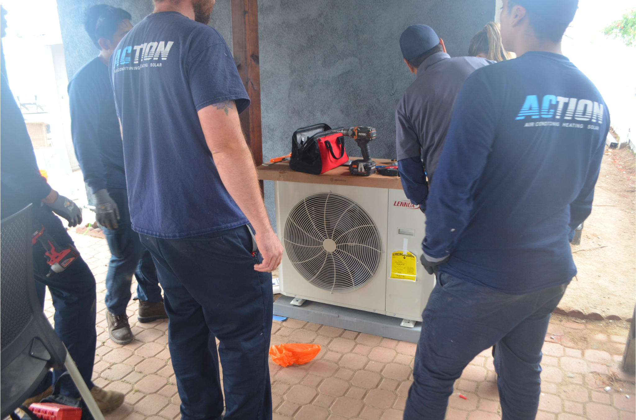 Action Gives Back - Installs Lennox Mini Split Unit