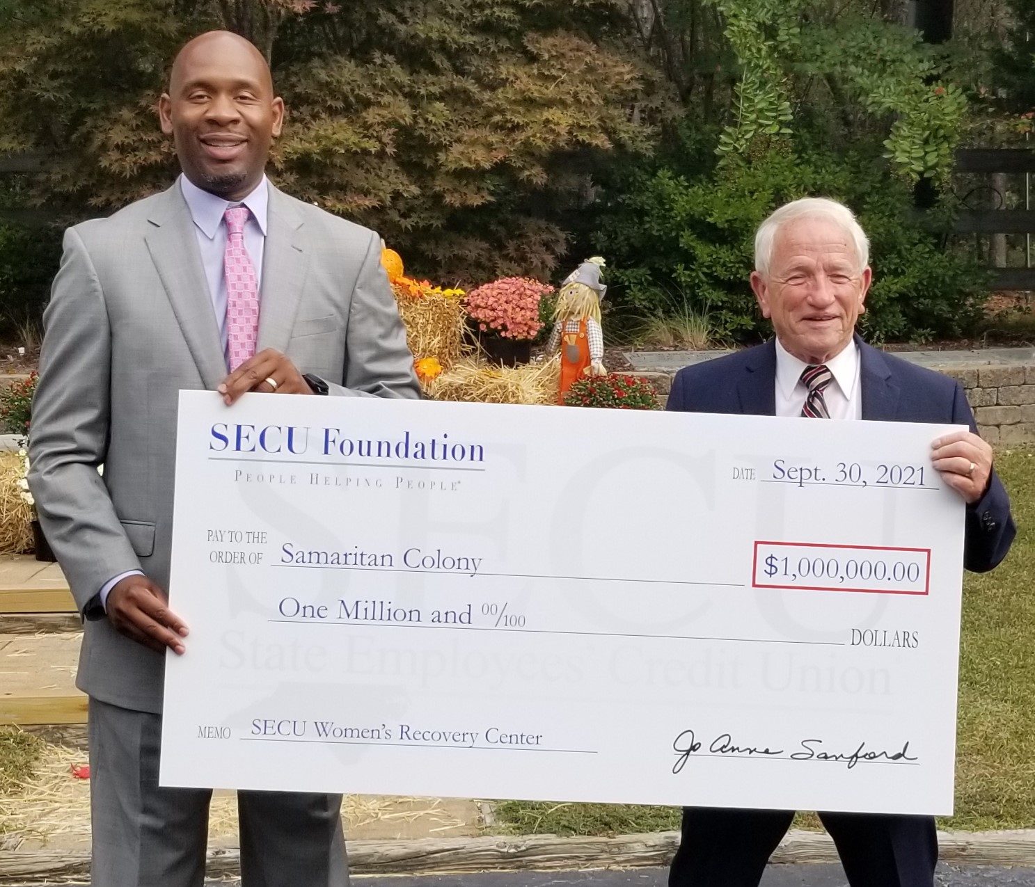 Samaritan Colony Receives Grant from SECU Foundation for