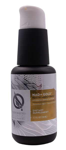 NAD+ Gold™ from Quicksilver Scientific, a fast-acting tonic that boosts vitality in aging bodies.