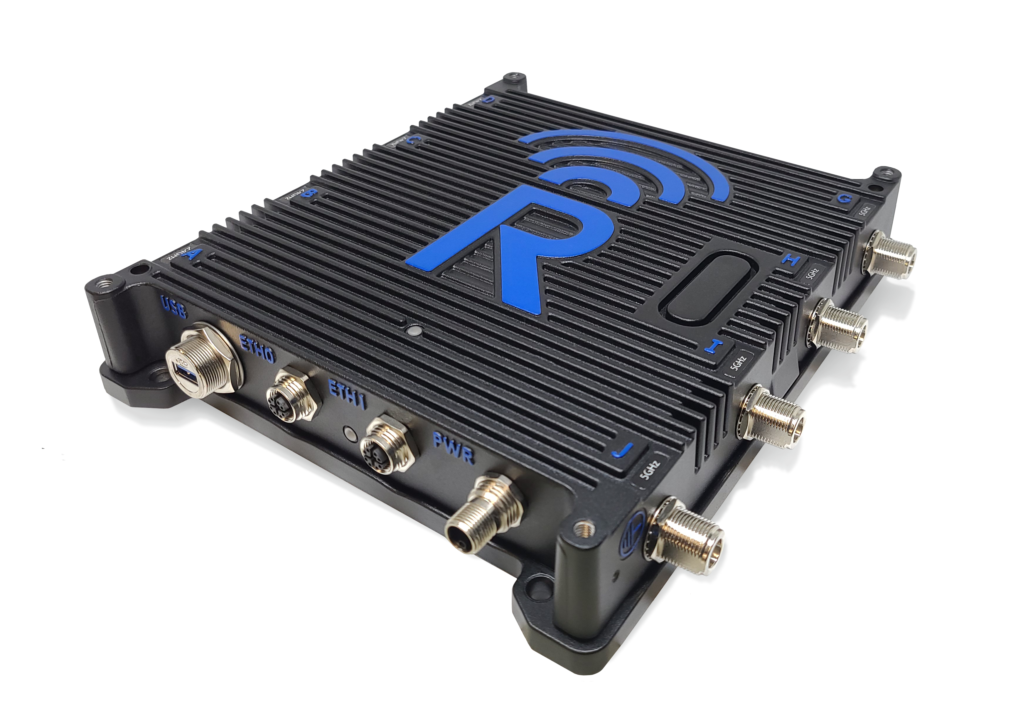 Rajant Peregrine BreadCrumb - a high-performance industrial-grade wireless radio offering quad MIMO transceivers, up to 2.3Gbps aggregated data rate, higher throughput, and enhanced security performance