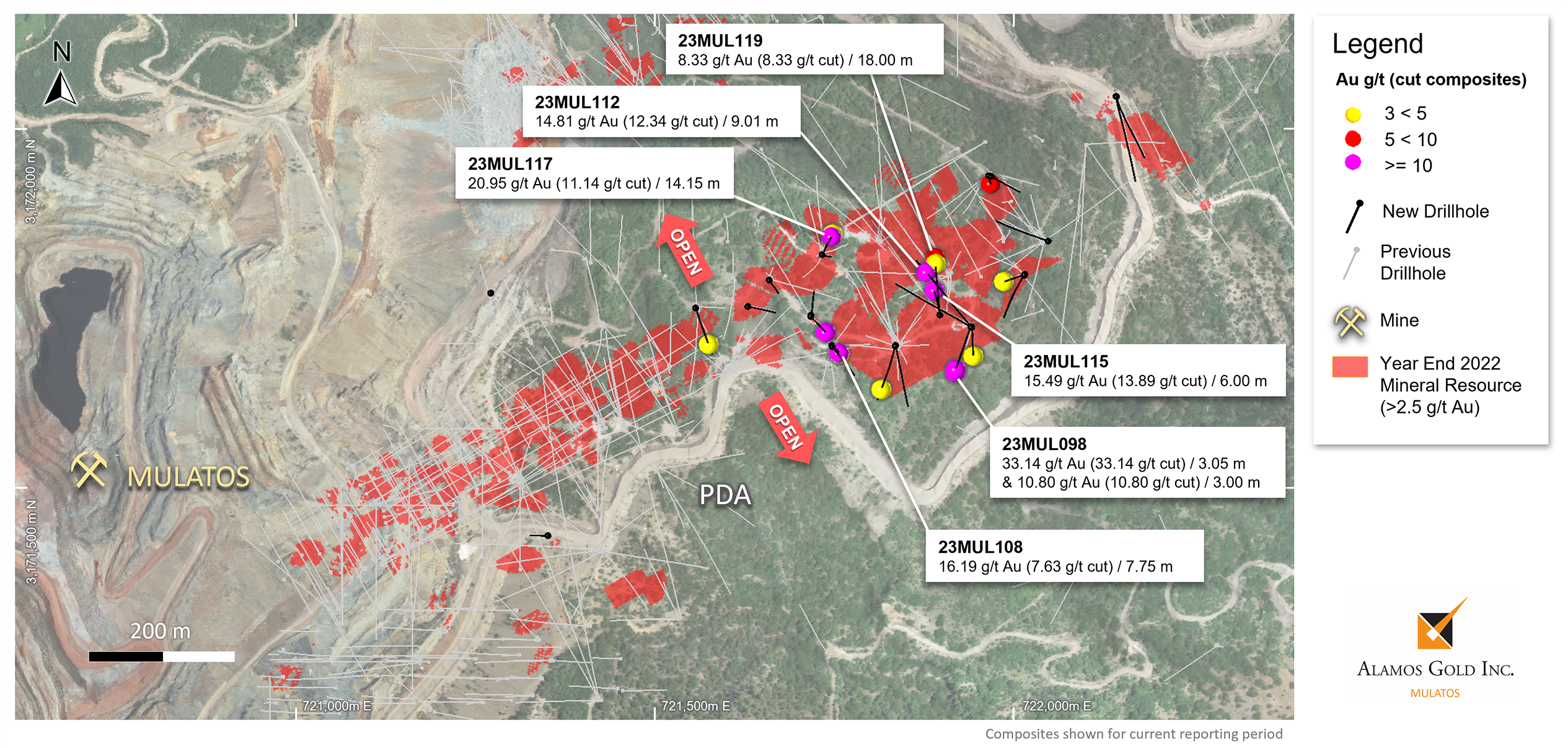 Figure 3_Puerto Del Aire New Drilling Results, Plan View