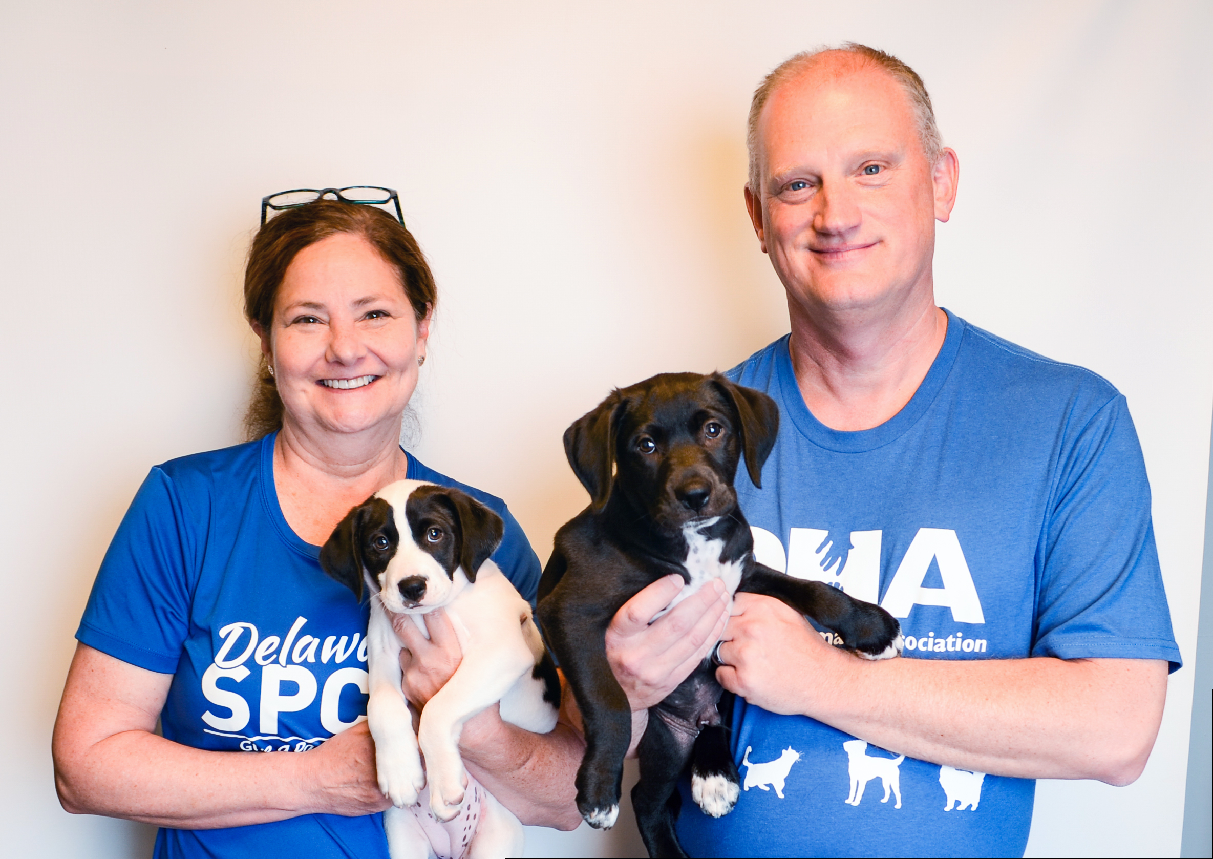 Anne Cavanaugh of Delaware SPCA and Patrick J. Carroll of Delaware Humane Association