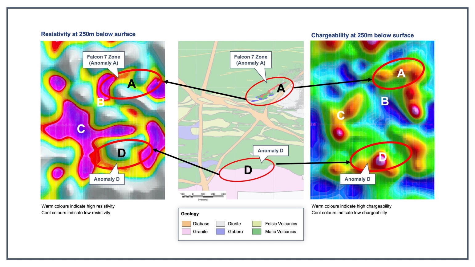 Plan View of IP Anomaly Discovered South of the Mine