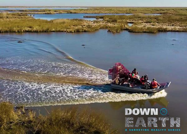 The MPH team deploys an airboat in the Marsh to help keep the mdLiDAR3000DL aaS within line of sight.