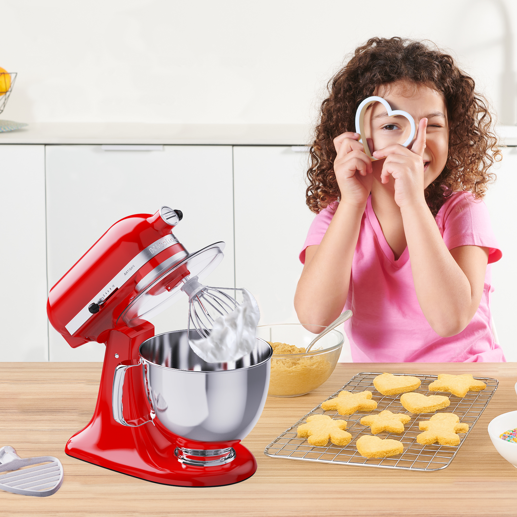 Red Toolbox KitchenAid Kids Mixer Lifestyle Image