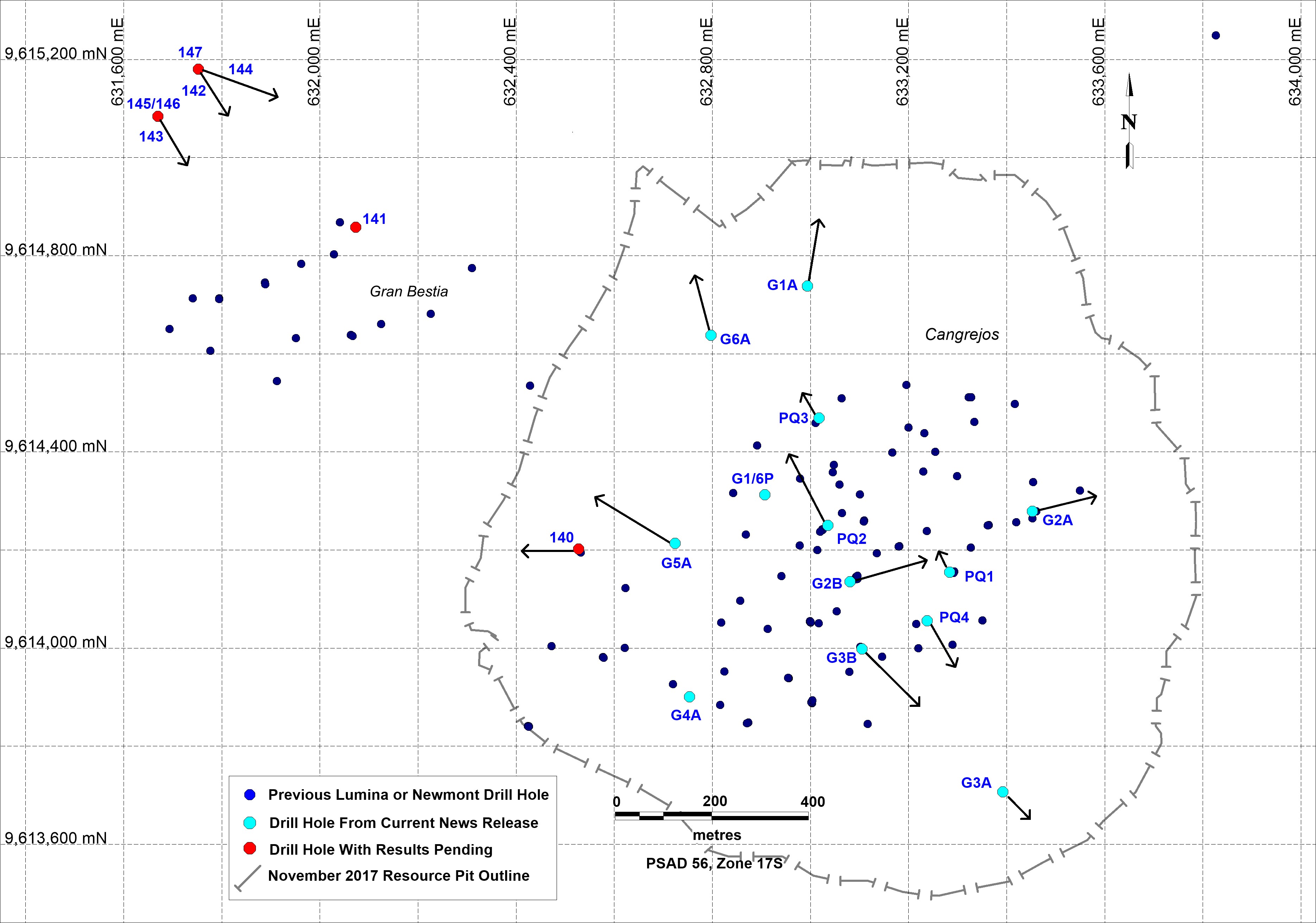 Drill Hole Location Map