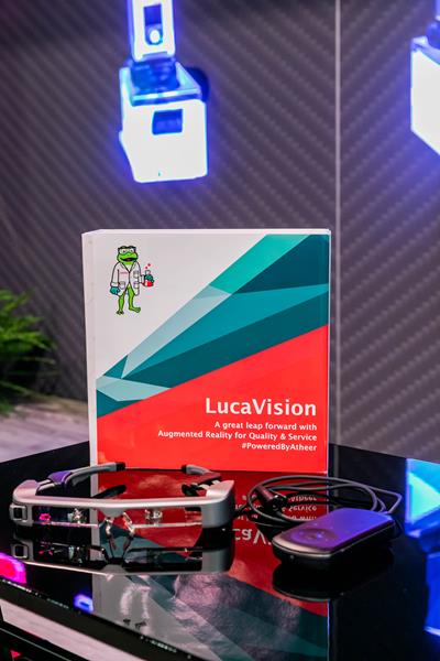 LucaVision, named after the company's mascot Luca, launched in May 2019. Augmented reality demonstrates the company's commitment to Industry 4.0. Photo Credit: Kim Bellavance 