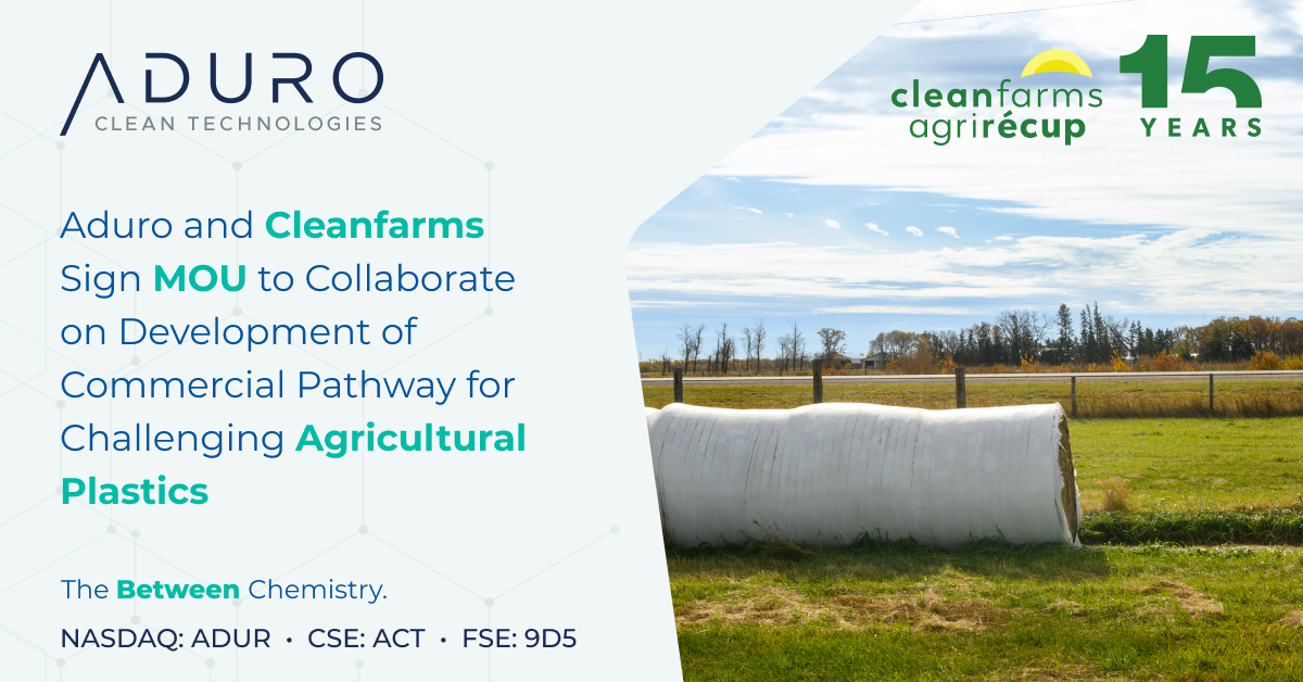 PR148 - Aduro Cleanfarms MOU 