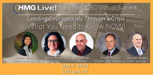 HMG Strategy's HMG Live! 2020 New York CISO Virtual Summit