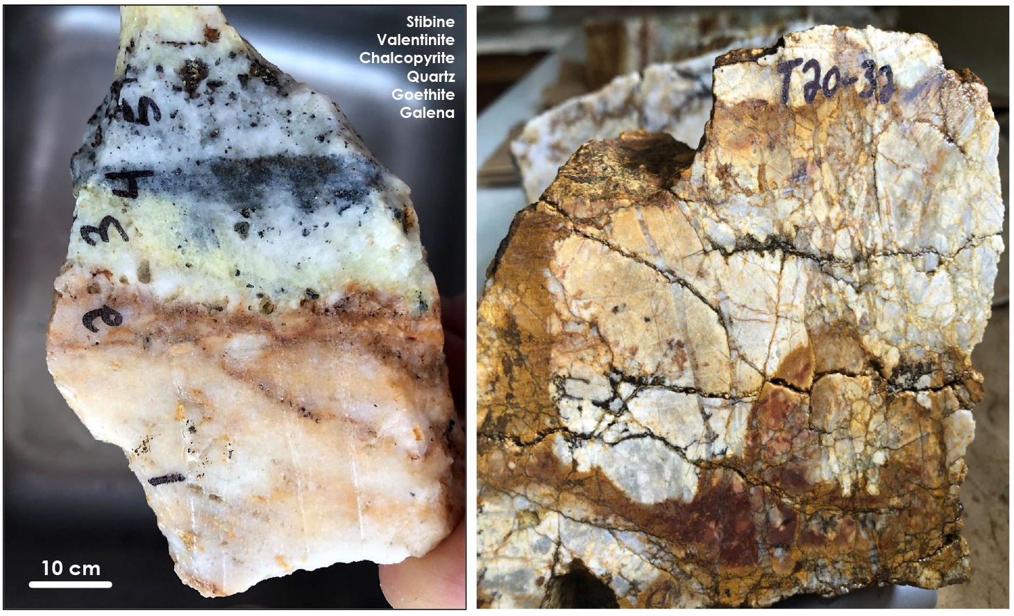 Figure 5: Mineralization at the Chubby Zone