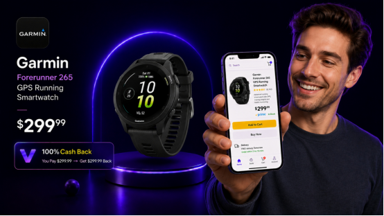 Easy shopping on Vibeperk, same authentic Garmin watch for less than Amazon.