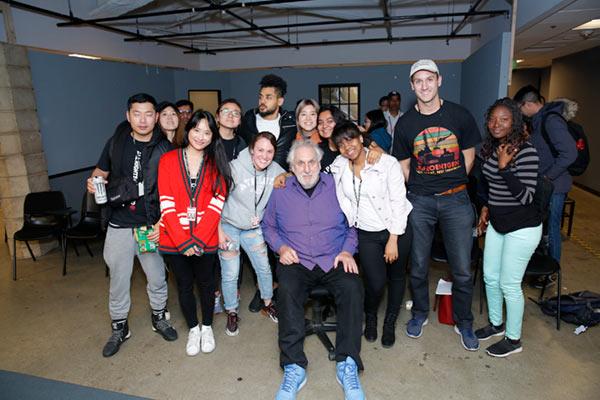Phillip Noyce, the acclaimed and award-winning director, screenwriter, and producer of film and television, together with NYFA MFA Filmmaking students following his first master class at our Los Angeles campus.