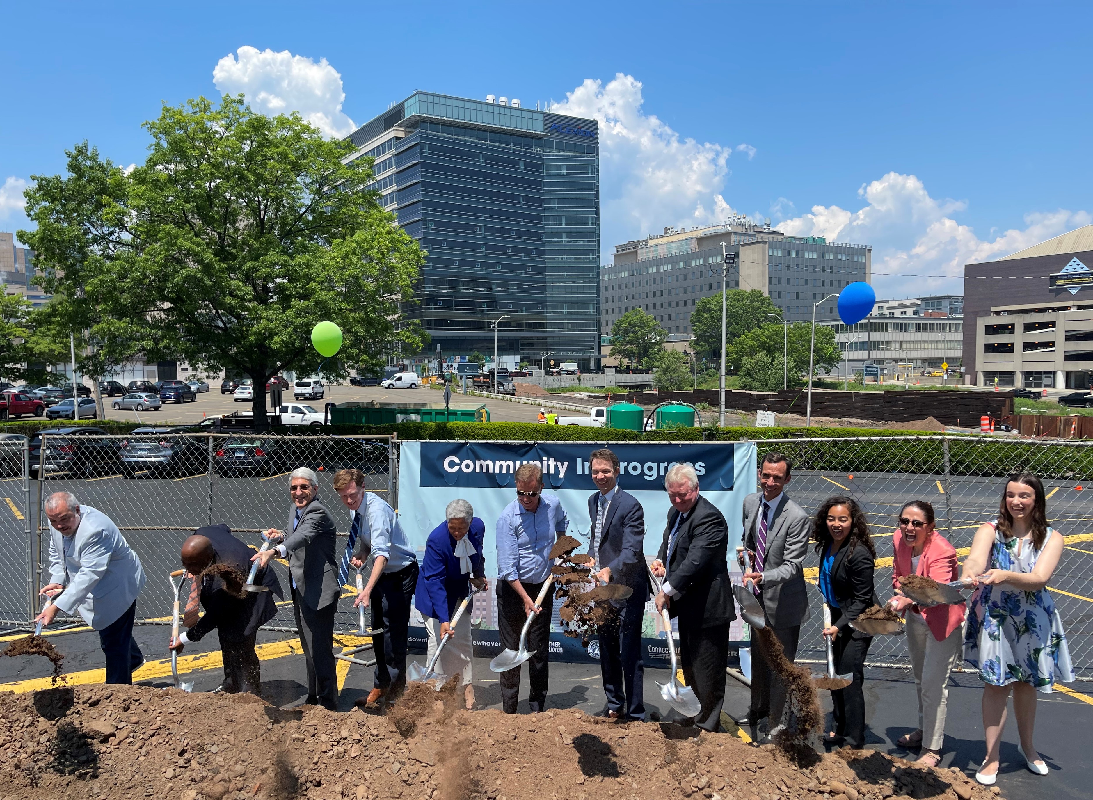 Arvinas participates in a ceremonial groundbreaking for 101 College Street, a new 525,000-square-foot-building to be constructed as part of New Haven’s Downtown Crossing revitalization project.