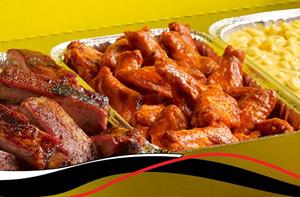 Dickey’s Big Yellow Box Ribs & Wings Party Pack