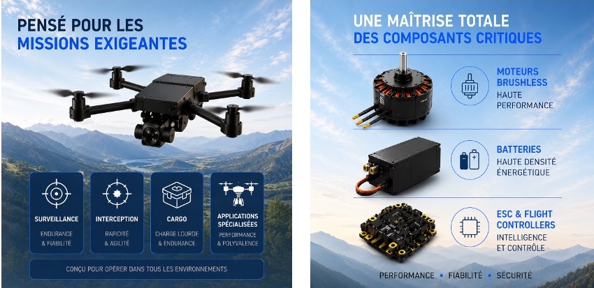 Groupe motopropulseur pour drones 